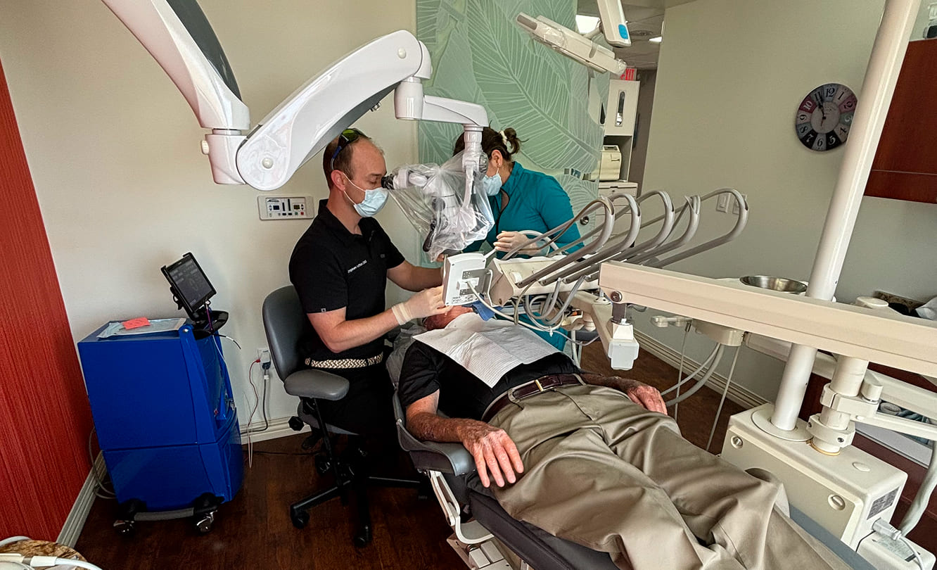 Doctor consulting with patient